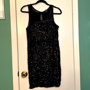 Fun Black Sequin Dress